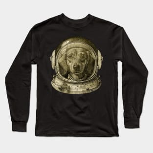 Space Astro Dachshund Dog Long Sleeve T-Shirt